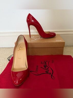 Christian Louboutin Red Breche 100 Nappa Shiny
